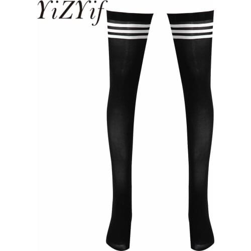 Men Striped Over Knee Socks Long Tube Stocking/Open Toes Stocking Women Summer Supre Thin Breathable Sport Soccer Football Sock