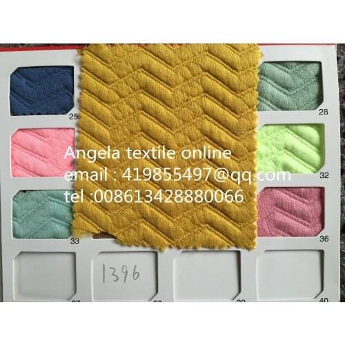 Wholesale yard/roll Thick Cotton Knit Fabric Width 155cm Soft Cloth Bedding Quality Quilted Bubble Fabrics