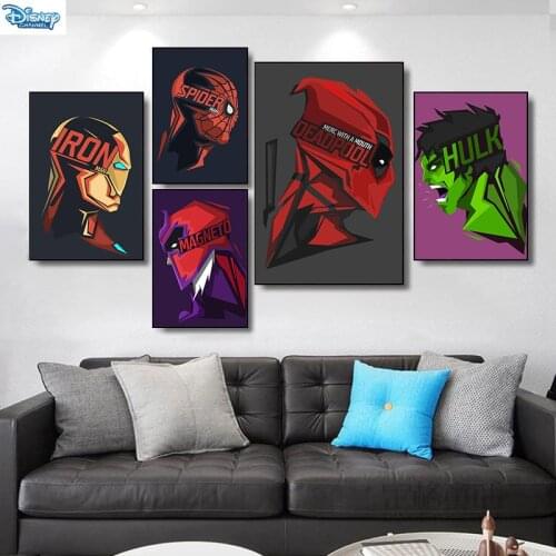 Avengers Comics Hulk Spiderman Superhero Canvas Painting Marvel Movie HD Posters and Prints Wall Art Pictures Living Room Decor