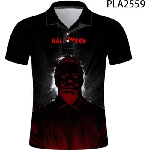 New Polo Homme Michael Myers 3D Printed Polo Shirt Men Fashion Streetwear Casual Hombres Harajuku Cool Short Sleeve Ropa
