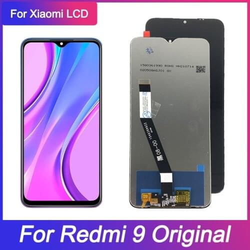 Original for Xiaomi Redmi 9 LCD Display Screen Touch Digitizer Assembly LCD Display Touch Repair Parts M2004J19AG M2004J19G