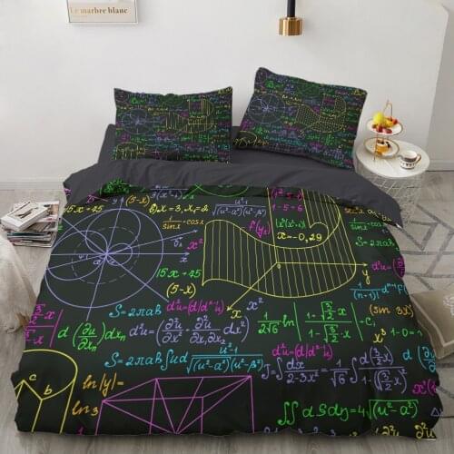 Bed linen bedding sets euro/Double/family sets/2.0/Queen/King Bedspread for home Blankets Cover duvet cover 150*200 Mathematics
