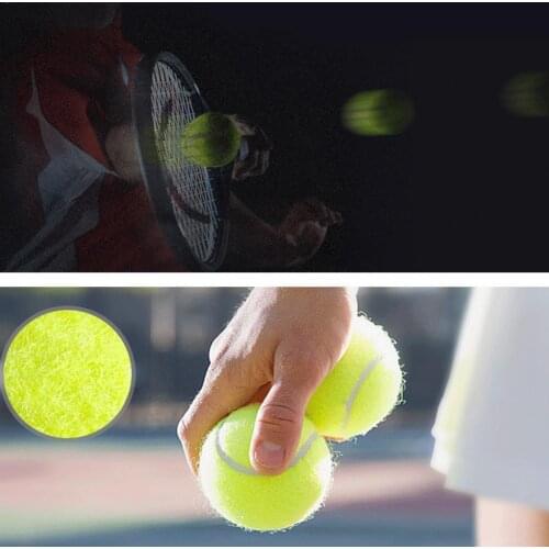 1pcs Professional Reinforced Rubber Tennis Ball Shock School High Training Absorber For Club Training Ball Elasticity Durab Z6S7