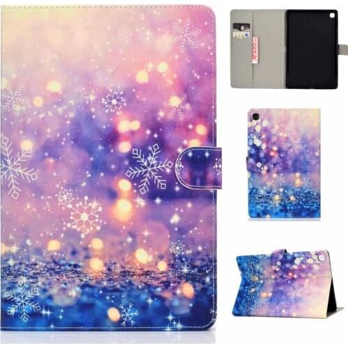 Coque Cartoon Tablet Shell Pattern PU Leather Sleep/Wake Up Case for Samsung Galaxy Tab A T510 T515 10.1" 2019 Stand Cover+Pen