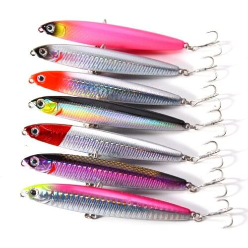 Fishing Luers Sinking Pencil 10g/14g/18g/24g Blood Trough Hook Road Sub Bait Long Distance Casting Sea Fishing Fresh Water