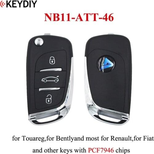 Universal Full Remote Key NB-Series for KD Key Programmer KD900 KD900+ URG200KEYDIY 3 button Remote Key NB11-ATT-46