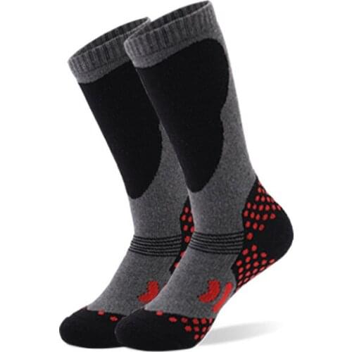 Winter Warm Children thermal Skiing Socks High Quality Cotton Thicker Cushion Knee High Sports Snowboarding Socks 2Pairs/lot