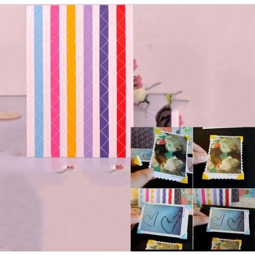 1 Sheet=102 Pcs Scrapbook DIY Photo Album Frame Corner Sticker PVC Paper Sticker Home Decor Stickers