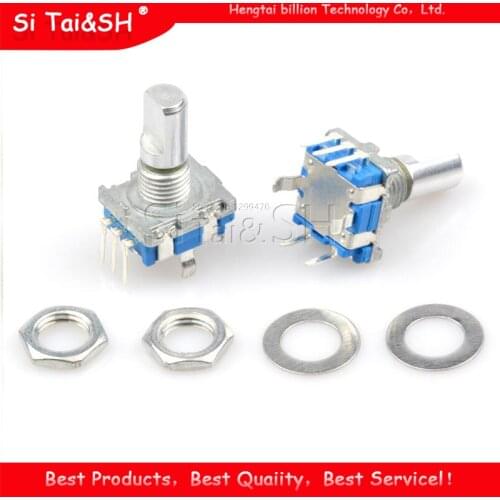 Half axis rotary encoder, handle length 15mm code switch/ EC11 / digital potentiometer with switch 5Pin