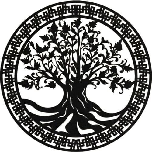 3D Round Wall Hanging Sculpture Decoration Tree Of Life Iron Art Home Room Hanging Ornament Iron Tree Wall Decoration