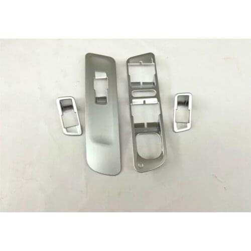 Car Styling For Volkswagen VW Tiguan 2012-2014 2015 ABS Chrome Interior Door Armrest Trim Window Lifter Button Switch Cover 4pcs