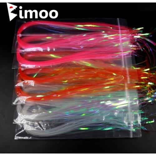 Bimoo 2Bags 2mm Pearl Tinsel Stonefly Nymph Scud Back Sreamer Body Wrap Ribbing Fly Tying Material