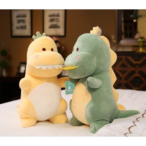 Large 50cm cute dinosaur plush toy down cotton soft doll throw pillow Christmas gift b1600
