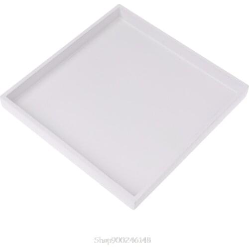 Wood Tray Food Serving Makeup Storage Fruit Plate Photo Props Modern White N25 20 Dropship