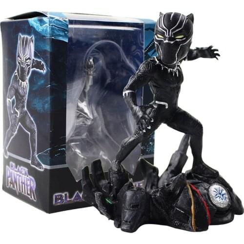 9cm Avengers Black Panther Figure Black Panther Figurine Statue PVC Action Figures Collectible Model Toys