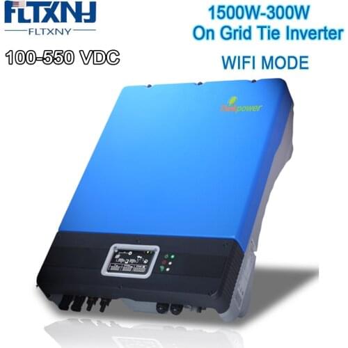 Solar Power On Grid Inverter 3000W 120V 230V 100-550 VAC Wifi Mode 1.5KW 2.2KW 3KW Grid Tie Inverter For Solar Pannels