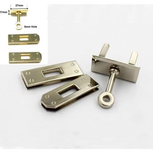 27 x 17 mm combination locks , Gold Turn Lock