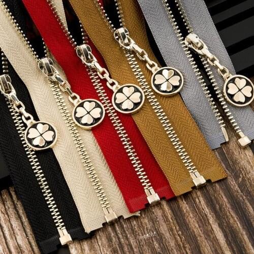 No. 3 open tail zipper 40cm childrens jacket with Loose coat removable gold silver teeth zipper Garment accessories 1pcs LL31