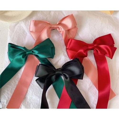 Ribbon Hairgrips Big Large Bow Hairpin For Women Girls lolita Hair Clip Cute Barrette Hair Accessories B1248