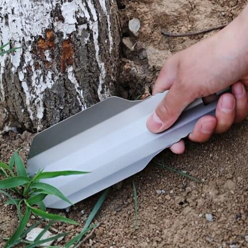 Titanium Alloy Potty Trowel Outdoor Ultralight Poop Shovel for Hiking Camping Survival