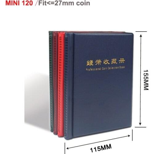Mini album 120openings fit less27mm coin