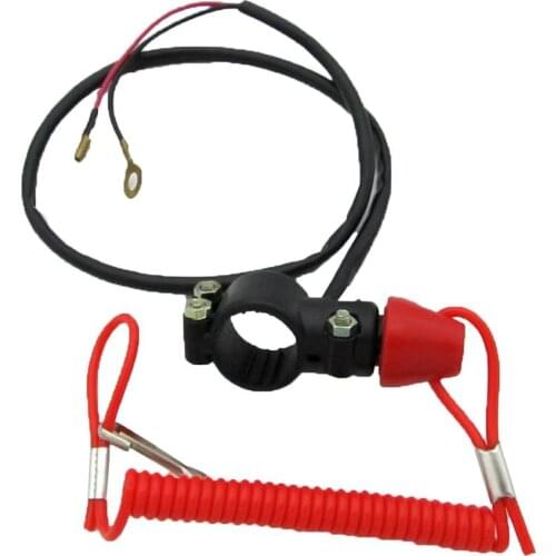 Motorcycle Single Support Flameout Switch Horizon for ATV Beach Bike Outboard Emergency Stop Flameout Switch