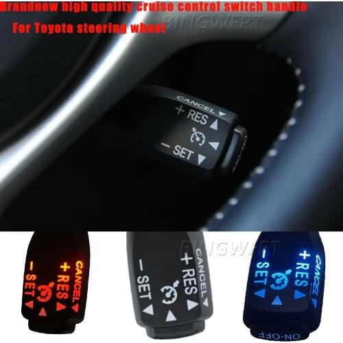 For Toyota Camry Corolla Highlander RAV4 Matrix Tundra for Lexus Yaris Scion Blue Bag Cruise Control Switch with backlight