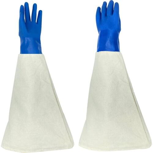 HOLDWIN Industrial gloves canvas sandblaster gloves sandblasting machine parts Blasting gloves 65cm