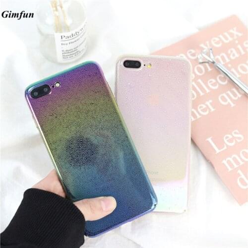 Waterdrop Rainbow Clear Phone Case for Iphone 11 12 pro Max 7 Gradient Glitter Soft Silicone Cover for Iphone 6 7 8 Plus X Cover