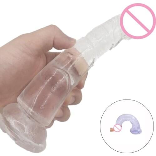 Realistic Jelly Dildo Strong Suction Cup Male Artificial Penis Adult Sex Toy for Women Anal Plug Vagina Female Masturbator