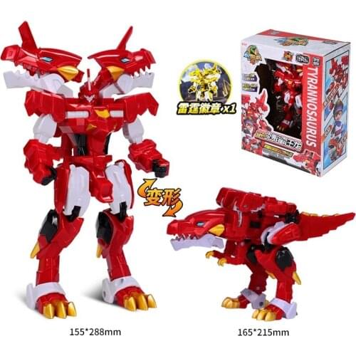 Deformed Car Robot Action Figure Transformation Dragon Tyrannosaurus Rex 4 Cartoon Toys Model Souvenir Gift for Boy