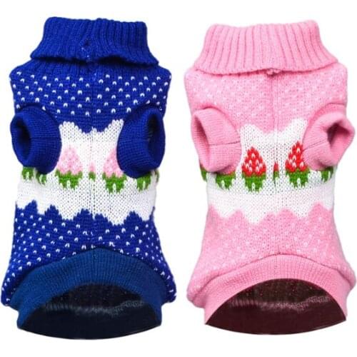 Christmas Cat Dog Sweater Knitting Pullover Winter Warm Puppy Dog Clothes for Small Dogs Chihuahua Dachshund Jacket Pet Clothing