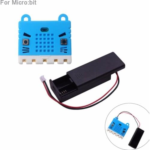 Silicone Case Protective Cover +Battry Holder Case 3V PH2.0 for 2pcs AAA Batteries For BBC micro:bit microbit Kids Education