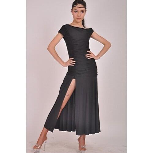 Modern dance no sleeve wrapped in modern dress practice W11033
