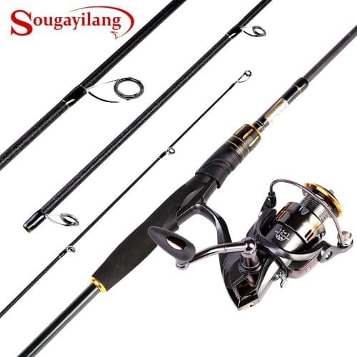 Spinning Fishing Rod Combos O-ring Line Guides 24 Ton Carbon Fiber Spinning Fishing Pole with 13+1BB Spinning Reel