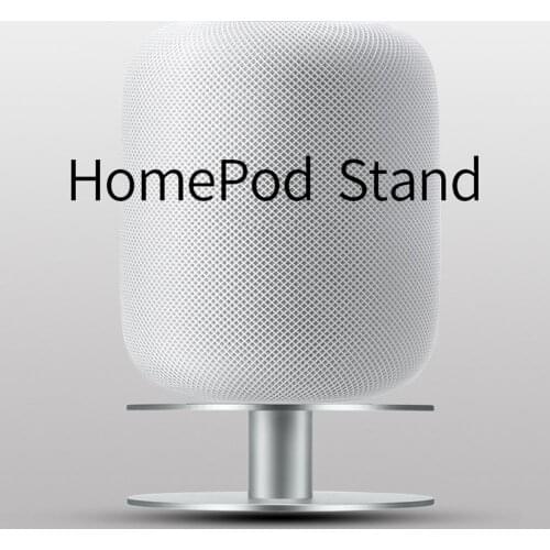 Smart Speaker Non-slip Holder Aluminum Alloy Silicone Bracket For HomePod/HomePod Mini For Public Offices Kitchens Living Rooms