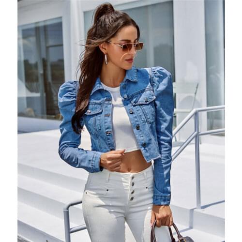 Woman Denim Jacket Blue Tassel Lapel Jean Jacket Streetweer Temperament Casual Ladies Short Autumn Jacket Women Coats Female
