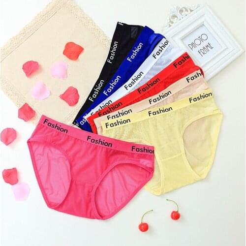 Women Underwea Net yarn Sexy Panties Woman Briefs Female Breathable Ladies Underpants lace Sexy G-String Thongs Female Lingerie
