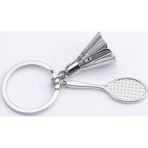 10pcs Badminton Racket String Keychain/key Ring Mini Sport Club Member Accessories Badminton Decoration