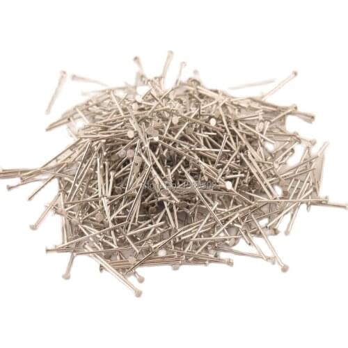 100pcs/lot silver color 14/18/22/24/26/30/38mm flat pins head long pins thin for bead jewelry making diy accessories 21Ga 0.7mm