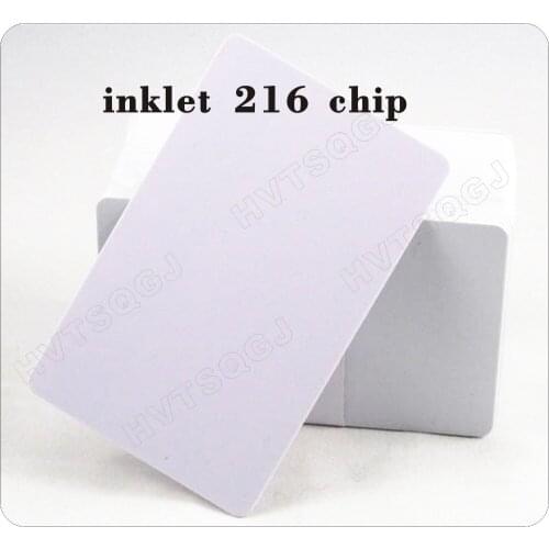 200pcs Free shipping ISO 14443A 216 chip pvc blank white card for IC printer(professional manufacturer)