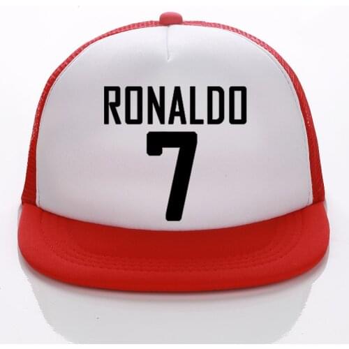 2018 Football Caps RONALDO Fans Trucker Cap Custom Soccer Name Adult/Child Baseball hats DIY 7 Hats Sun Snapbacks Summer Cloth