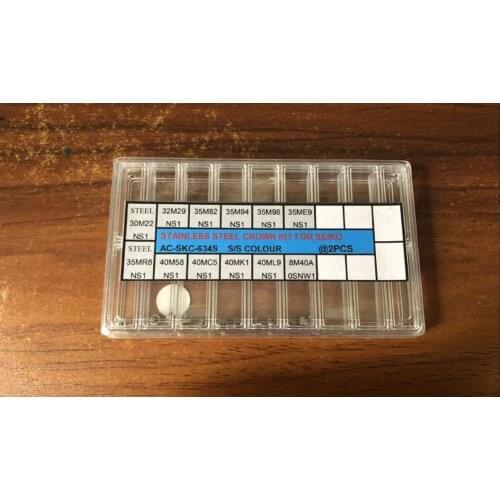 Assortment of 24 PCs Stainless Steel Waterproof Crown for Seik0 Watch Silver Color