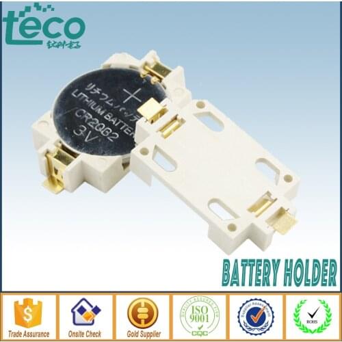 5PCS CR2032 2032 Battery Button Cell Holder Socket Case White TBH-CR2032-10