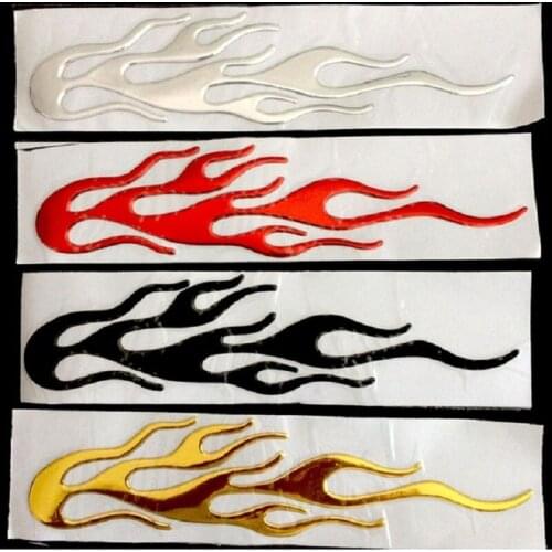 Flames Auto Car Decal Sticker/Badge/3D Flame Fire PVC Emblems DIY Decoration Accessories Reflective Stickers