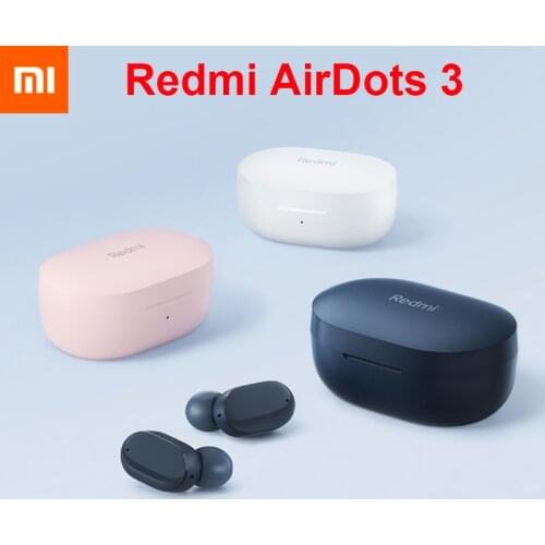 Xiaomi Redmi AirDots 3 Wireless Bluetooth 5.2 Fast Charging Earphone Stereo Bass With Mic Handsfree Mi Earbuds for iPhone Adult