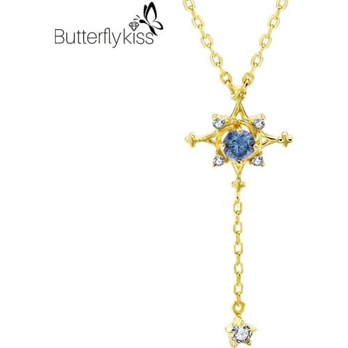 BK 925 Sterling Silver Necklaces For Women Vintage Zircon Pendants Unusual Necklaces Fine Jewelry Anniversary Party Gifts