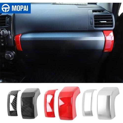 MOPAI Interior Mouldings for Toyota 4Runner Car Copilot Handle Armrest Decoration Cover for Toyota 4Runner 2010+ Accessories