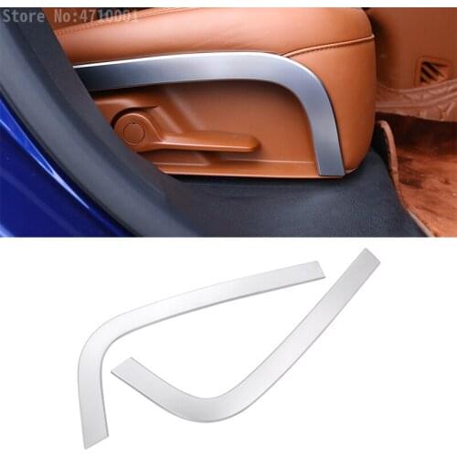 For Maserati Levante 2016 Car-Styling ABS Chrome Car Rear Row Seat Side Decoration Strips Trim Auto Accessories set of 2pcs