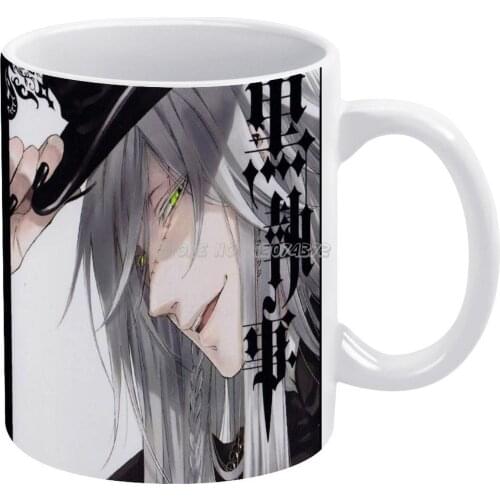 My Name Coffee Mugs Ceramic Personalized Mugs 11 Oz White Mug Tea Milk Cup Drinkware Travel Mug Butler Manga Anime Shonen Kawaii